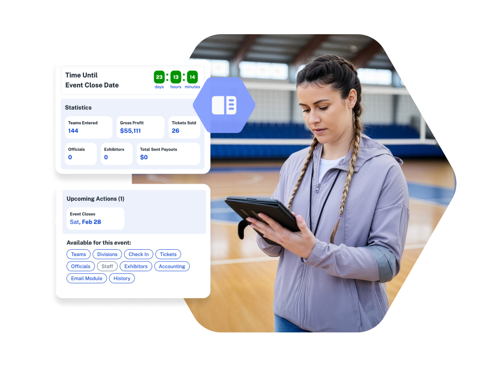 One Platform every volleyball event detail